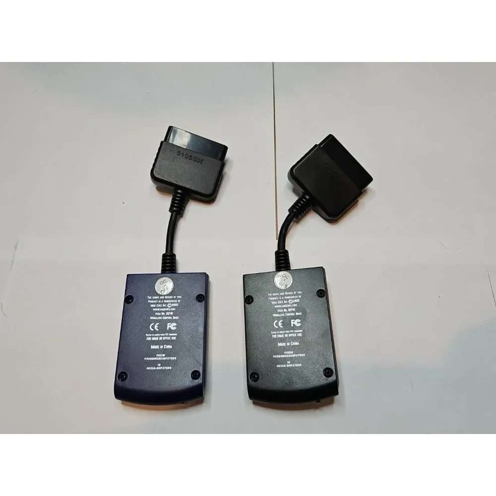 Lot of 2 Mad Catz Wireless Playstation 2 Controller Dongles PS2 8246
